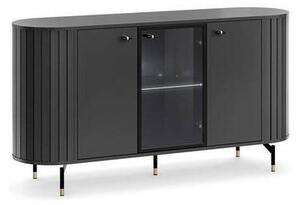 KOMODA, čierna, zlatá, 150,1/81/40 cm Milino - Komody, Online Only