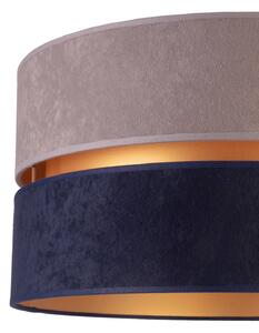 Stolová lampa Duo modrá/sivá/zlatá, výška 30 cm