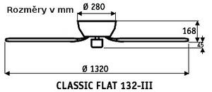 CasaFan 5103051 Classic Flat, orech a buk, stropný ventilátor