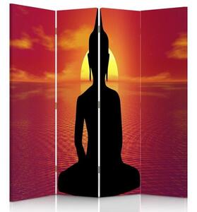 Paraván Budha Meditation Rozmery: 145 x 170 cm, Prevedenie: Klasický paraván