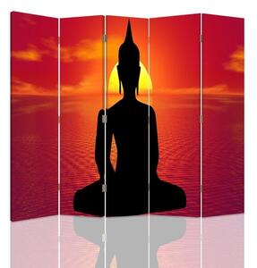 Paraván Budha Meditation Rozmery: 180 x 170 cm, Prevedenie: Klasický paraván