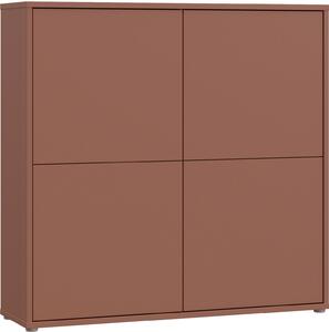 VYSOKÁ KOMODA, terakotová, 124,5/121,5/34,9 cm Carryhome - Online Only drobný nábytok, Online Only