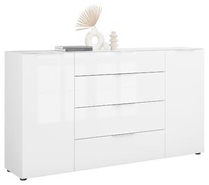 ŠIROKÁ KOMODA, biela, 180/98,7/40 cm - Online Only drobný nábytok, Online Only