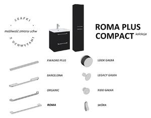 Elita Roma Plus Compact umývadlo so skrinkou a držadlami 81.7 cm čierna 168520