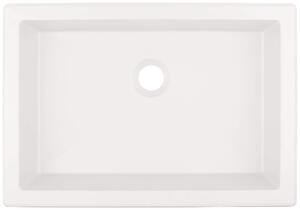 Deante Correo, granitové umývadlo 500x350x140 mm, biela matná, DEA-CQR_AU5U