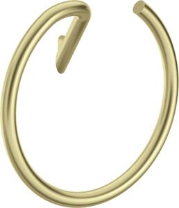 Deante Silia, nástenný okrúhly držiak na uteráky, zlatá matná, DEA-ADI_R611