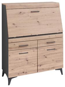 SEKRETÁR, 98/124/42 cm Carryhome - Obývacie zostavy, Online Only
