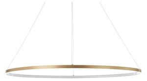 Závesné svietidlo v zlatej farbe Tomasucci Oval Ring, výška 92 cm