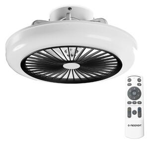 Noaton 11045B Polaris, čierna, stropný ventilátor so svetlom