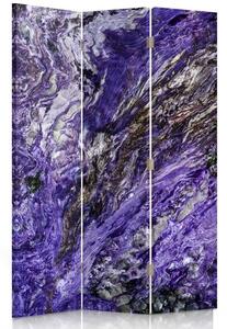 Paraván Abstrakt vo fialovej farbe Rozmery: 110 x 170 cm, Prevedenie: Klasický paraván