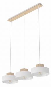 Luster na lanku KIVI 3xE27/15W/230V biela