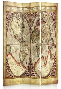 Paraván Stará mapa sveta Rozmery: 110 x 170 cm, Prevedenie: Klasický paraván