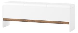 Szynaka Čalúnená lavica Livorno 65 165 cm biela/dub Wotan