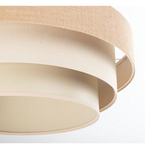 Luster na lanku TRINITI 1xE27/60W/230V, priemer 40 cm, béžová/krémová