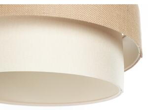 Závesný luster DUO na lanku, 1xE27/60W/230V, priemer 50 cm, béžová/krémová