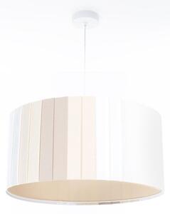 Luster na lanku STRIPES 1xE27/60W/230V priemer 40 cm krémový