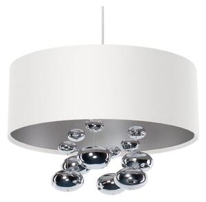 Závesný luster na lankách BUBBLE 1xE27/60W/230V, priemer 40 cm, biela