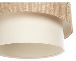 Luster na lanku DUO 1xE27/60W/230V priemer 40 cm béžová/krémová