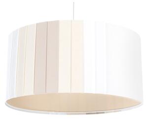 Luster na lanku STRIPES 1xE27/60W/230V priemer 40 cm krémový