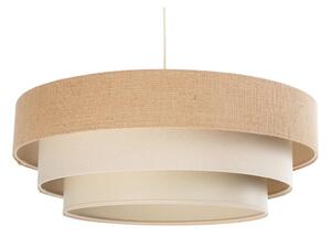 Luster na lanku TRINITI 1xE27/60W/230V, priemer 40 cm, béžová/krémová