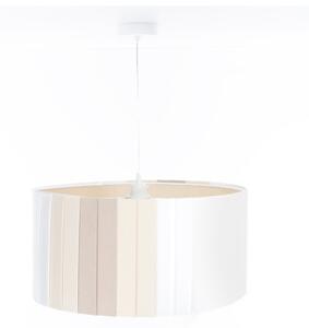 Luster na lanku STRIPES 1xE27/60W/230V priemer 40 cm krémový