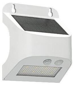 LED solárne nástenné svietidlo so senzorom SOLTO LED/3W/3,7V 4000K IP54 1200 mAh biela