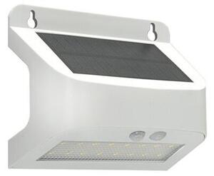LED solárne nástenné svietidlo so senzorom SOLTO LED/6W/3,7V 4000K IP54 2400 mAh biela