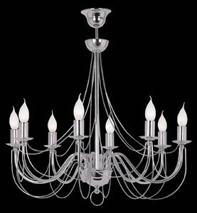 Visiaci luster Retro, osem-plameňový 75cm chróm