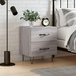 Nočný stolík sivý sonoma 40x35x47,5 cm kompozitné drevo
