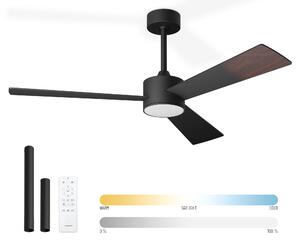 Noaton 13132BBD Lepus, biela a svetlo hnedá, stropný ventilátor so svetlomm