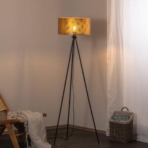 Stojacia lampa Euluna Zofia, zlatá farba