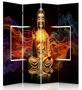 Paraván Ohnivý Budha Rozmery: 145 x 170 cm, Prevedenie: Klasický paraván