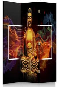 Paraván Ohnivý Budha Rozmery: 110 x 170 cm, Prevedenie: Klasický paraván