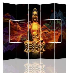 Paraván Ohnivý Budha Rozmery: 180 x 170 cm, Prevedenie: Klasický paraván
