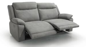 Zltahala.sk Kožená pohovka CONTINENTAL s elektrickou funkciou relax 2P, elektrické, čierna (nero 308)