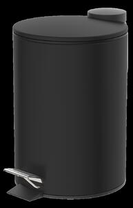 Kozmetický pedálový kôš, čierny, cca 3 l, s automatickým spúšťaním BA0302