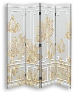 Paraván kvetinový dizajn Rozmery: 145 x 170 cm, Prevedenie: Klasický paraván