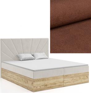 MD Kontinentálna Boxspring posteľ FLORENCE 140x200 výber z farieb KRONOS_28