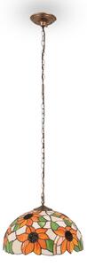 Brilagi - Tiffany vitrážový luster na reťazi SUNFLOWER 1xE27/60W/230V pr. 40 cm