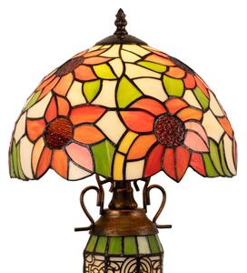 Brilagi - Tiffany vitrážová stolná lampa SUNFLOWER 1xE27/60W/230V + 1xE14/40W