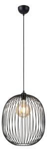Závesný luster na lanku DESTELLO 1xE27/15W/230V pr. 32 cm čierny