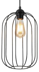 Závesný luster na lanku DESTELLO 1xE27/15W/230V pr. 21 cm čierny