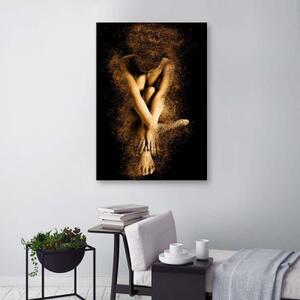 Obraz na plátně Zlatý ženský akt - 40x60 cm