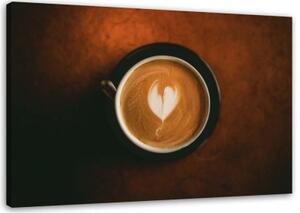 Obraz na plátně Šálek kávy - 100x70 cm