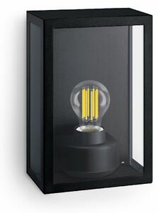 Philips Alzor vonkajšie nástenné svietidlo E27 max. 25 W bez zdroja hranaté, čierna