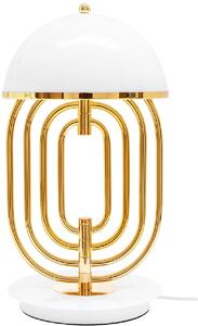 Moosee Bottega stolová lampa 2x5 W biela-zlatá MSE010300151