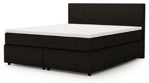 Posteľ s matracom a topperom SLEEP NEW čierna, 180x200 cm