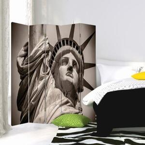 Ozdobný paraván, Monumentální socha Svobody - 180x170 cm, päťdielny, klasický paraván