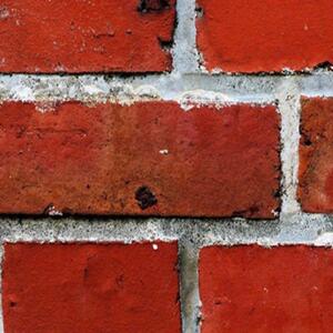 Ozdobný paraván Textura stěny Brick - 145x170 cm, štvordielny, klasický paraván