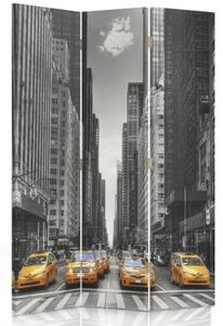 Ozdobný paraván New York - 110x170 cm, trojdielny, klasický paraván